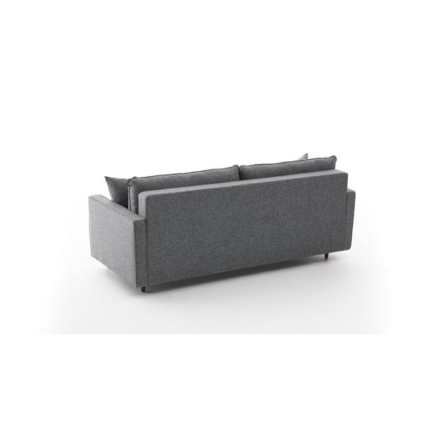 Tmavě šedá rozkládací pohovka 210 cm Eva  – Balcab Home-image-4