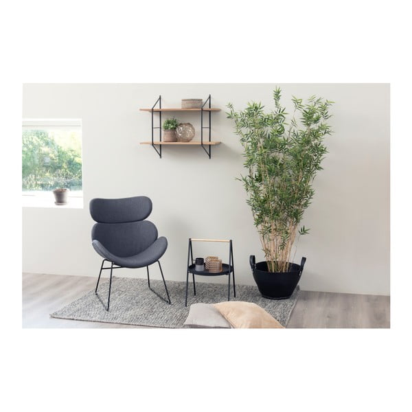 Tmavě šedé křeslo s černými nohami Actona Cazar-image-2