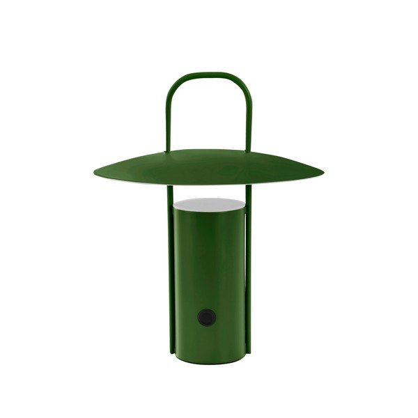 Zelená kovová LED stmívatelná stolní lampa (výška 24 cm) Venna – Jotex