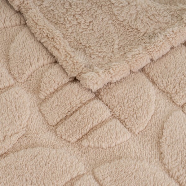 Světle hnědá deka z mikroplyše 130x160 cm Mid Century – Casa Selección-image-1