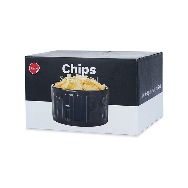 Černá keramická servírovací miska 1 l Chips – Balvi-image-4