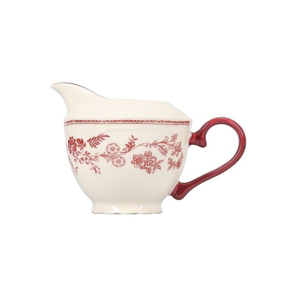 Vínová/slonovinová porcelánová konvička na mléko 180 ml Cyril – S|P Collection-image-2