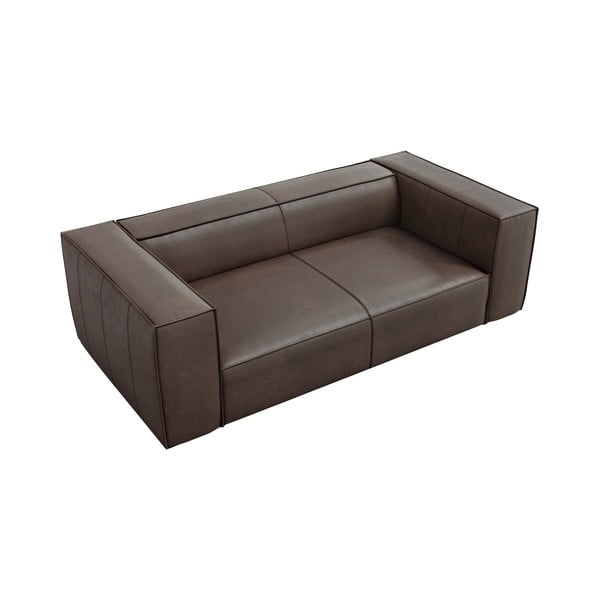 Hnědá kožená pohovka 212 cm Madame – Windsor & Co Sofas-image-3