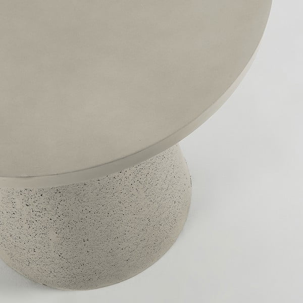 Šedý stolek La Forma Rhette, ⌀ 90 cm-image-1
