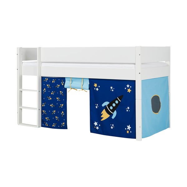 Bílá dětská patrová postel s bezpečnostními postranními pelestmi Manis-h Argos, 90 x 200 cm-image-3