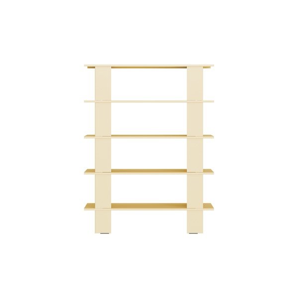 Žlutá kovová knihovna 120x156x37 cm Hes – noo.ma-image-3