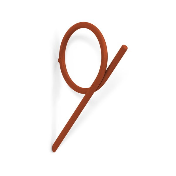 Oranžový nástěnný ocelový háček Tuba – Spinder Design
