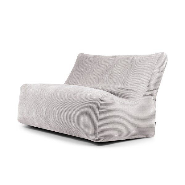 Světle šedý manšestrový sedací vak Sofa Seat Lounge – SLOWDOWN