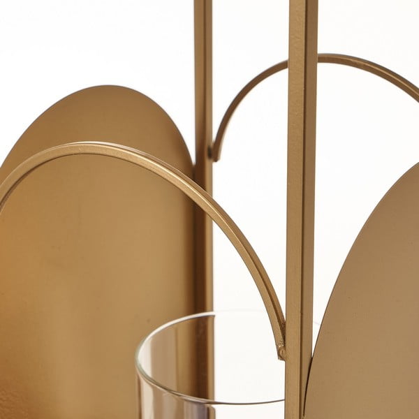 Kovová lucerna ve zlaté barvě Casa Selección, výška 35 cm-image-2