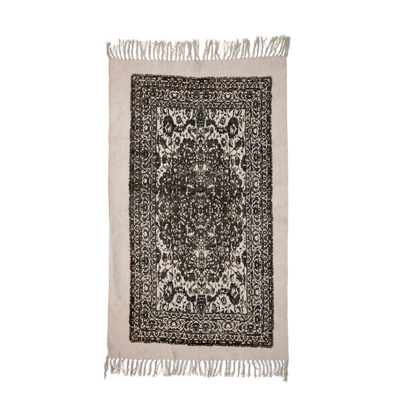 Béžovo-černý koberec Bloomingville Luca, 90 x 150 cm