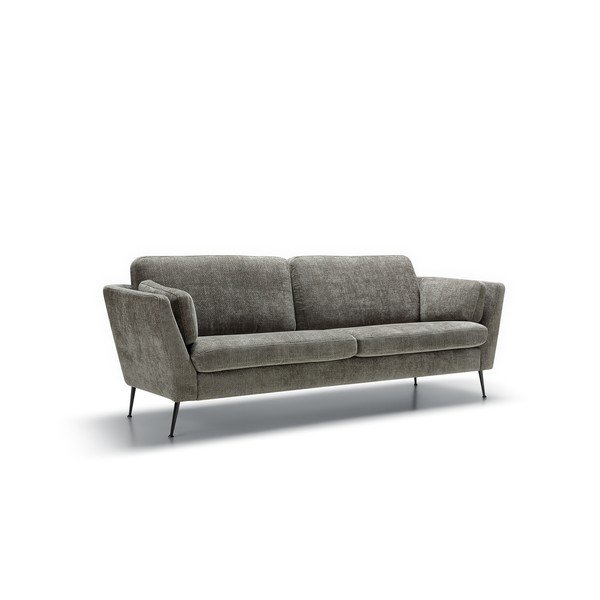 Šedá sametová pohovka 220 cm Mynta – Sits-image-2