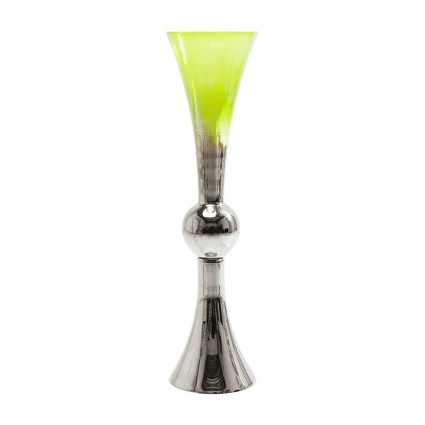 Zelená skleněná váza Kare Design Melange, výška 90 cm