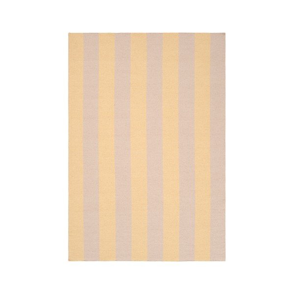 Žlutý/béžový ručně tkaný koberec s příměsí vlny 160x230 cm Sissel – Jotex