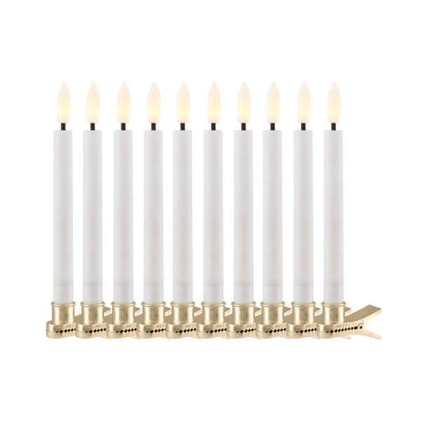 Sada 10 světelných LED dekorací Sirius Sille, výška 11 cm-image-1