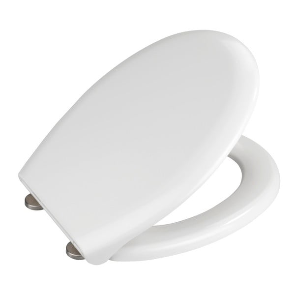 Bílé WC sedátko se snadným zavíráním Wenko Rieti, 44,5 x 37 cm-image-1