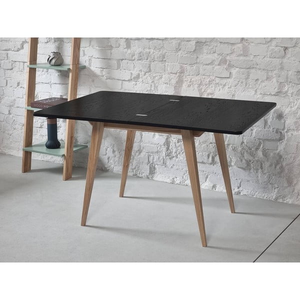 Rozkládací jídelní stůl s deskou v dekoru jasanového dřeva 65x90 cm Envelope – Ragaba-image-2