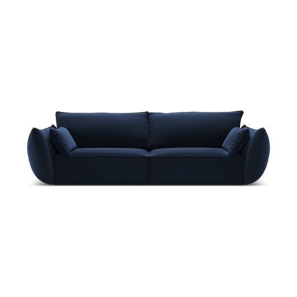 Tmavě modrá sametová pohovka 208 cm Vanda – Mazzini Sofas