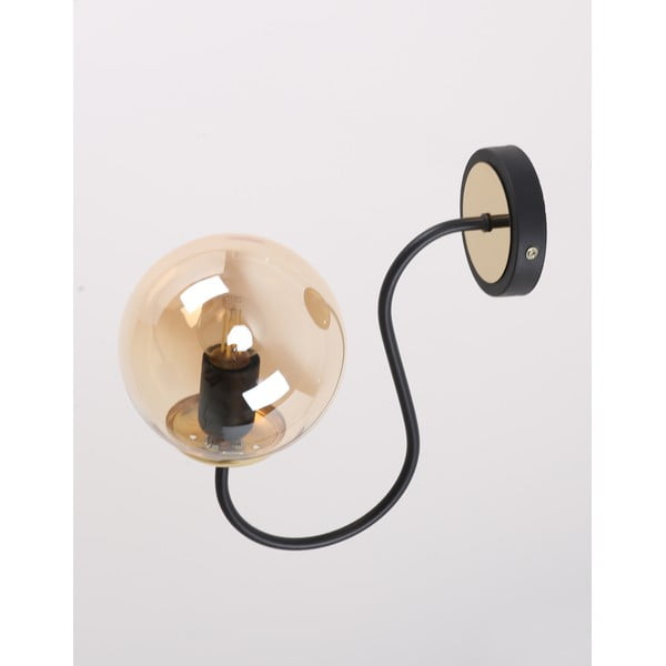 Okrově žluto-černé nástěnné svítidlo ø 15 cm Oslo – Squid Lighting-image-3