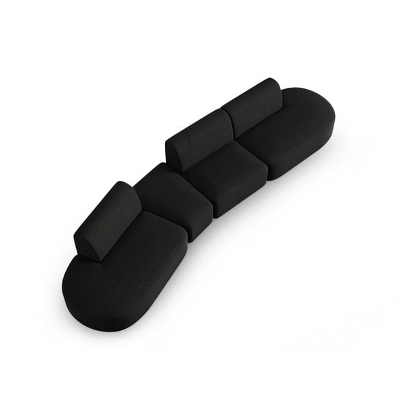 Černá pohovka 412 cm Shane – Micadoni Home-image-2