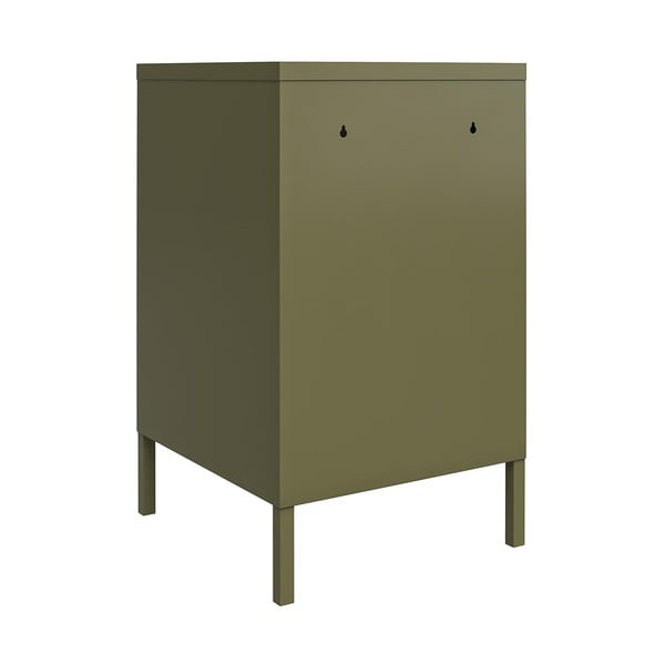 Khaki kovový noční stolek Bradford – Støraa-image-3