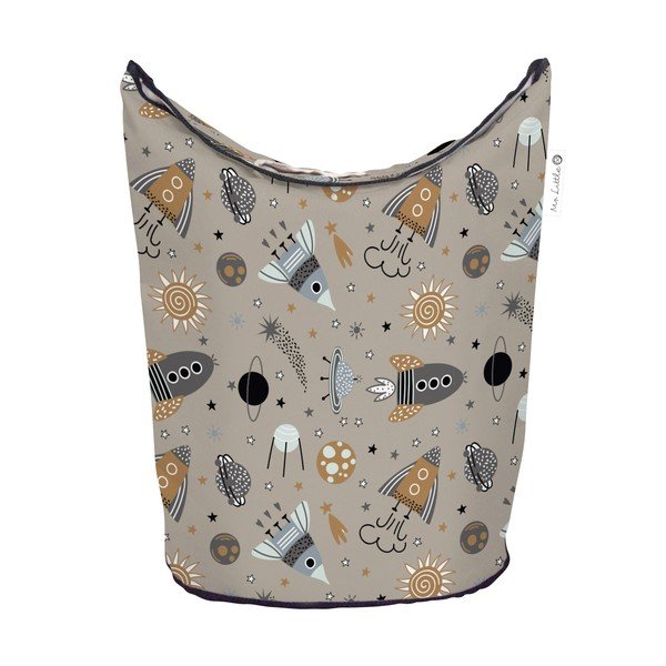 Béžový látkový dětský úložný koš Cosmos - Butter Kings-image-2