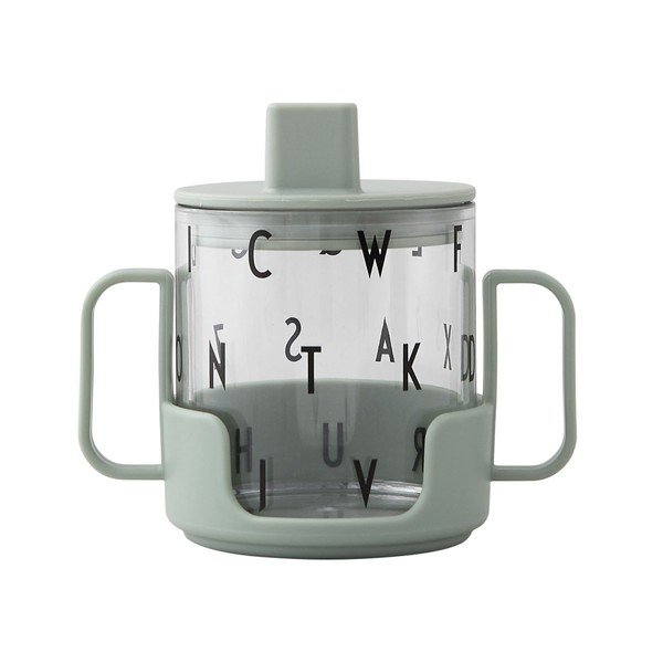 Zelený dětský hrnek Design Letters Grow With Your Cup