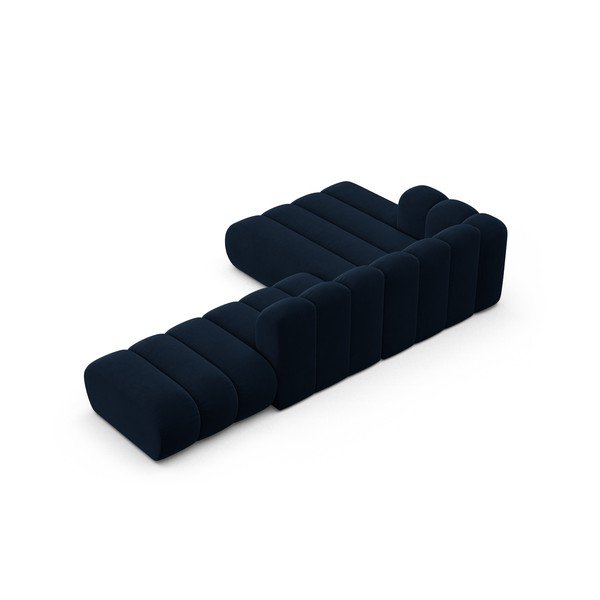 Tmavě modrá rohová pohovka (levý roh) Lupine – Micadoni Home-image-3