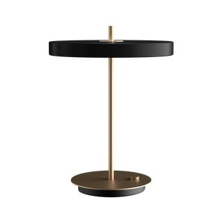 Černá LED stmívatelná stolní lampa s kovovým stínidlem (výška 41,5 cm) Asteria Table – UMAGE