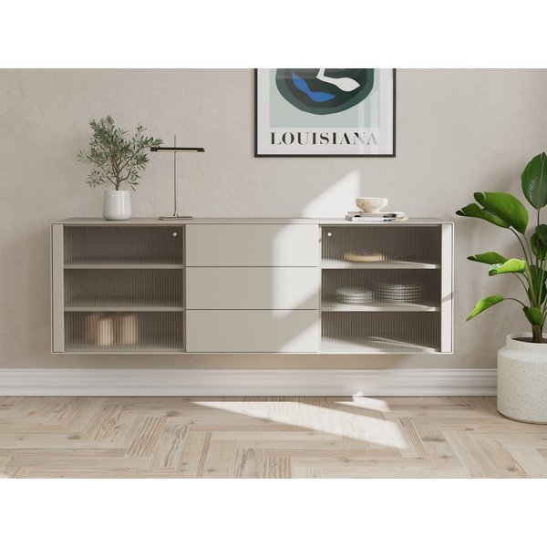 Světle šedá závěsná komoda 180x79 cm Edge by Hammel – Hammel Furniture-image-1