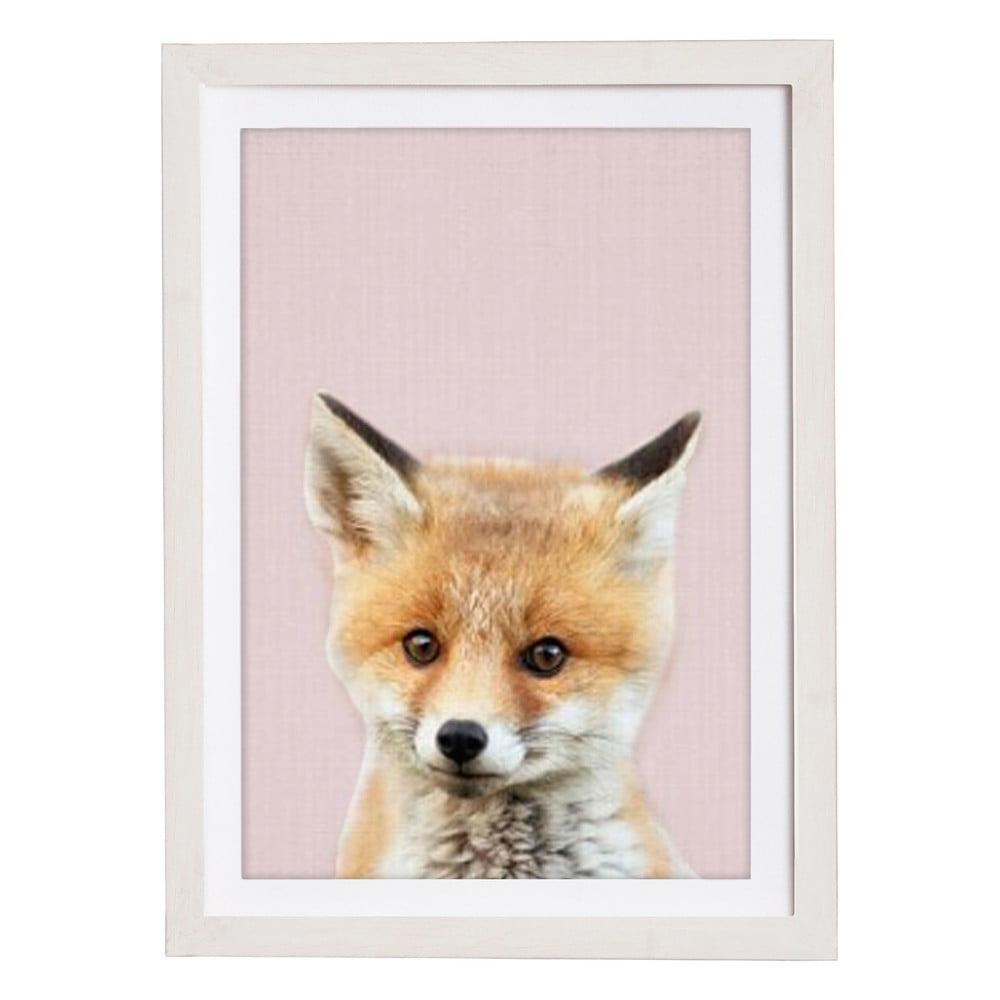 Nástěnný obraz v rámu Querido Bestiario Baby Fox, 30 x 40 cm