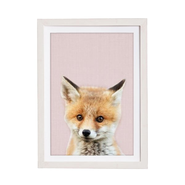 Nástěnný obraz v rámu Querido Bestiario Baby Fox, 30 x 40 cm