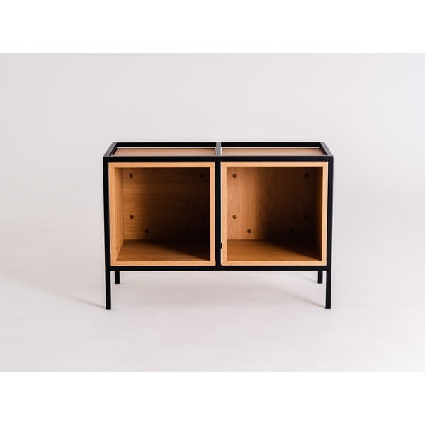 Černá knihovna v dekoru dubu 88x60 cm Skap - CustomForm-image-4