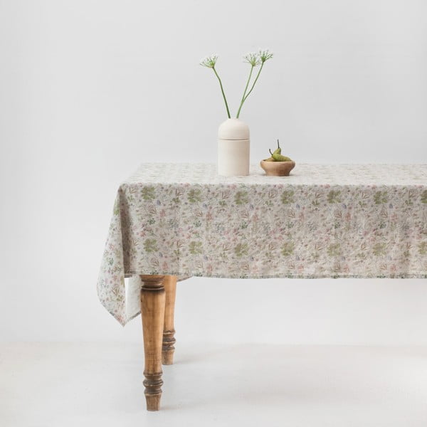 Lněný ubrus 180x250 cm Botany 2 Lightweight – Linen Tales