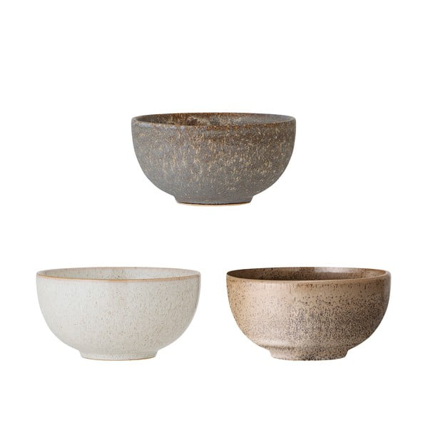 Misky v sadě 3 ks z kameniny 700 ml Addison – Bloomingville