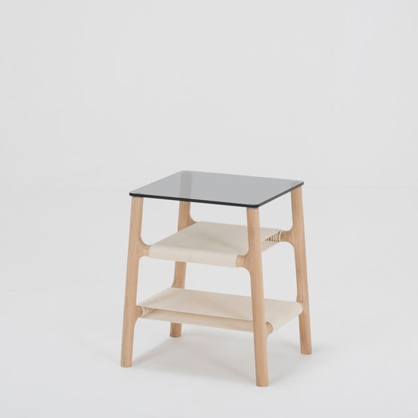 Odkládací stolek z masivního dubového dřeva Gazzda Fawn-image-3