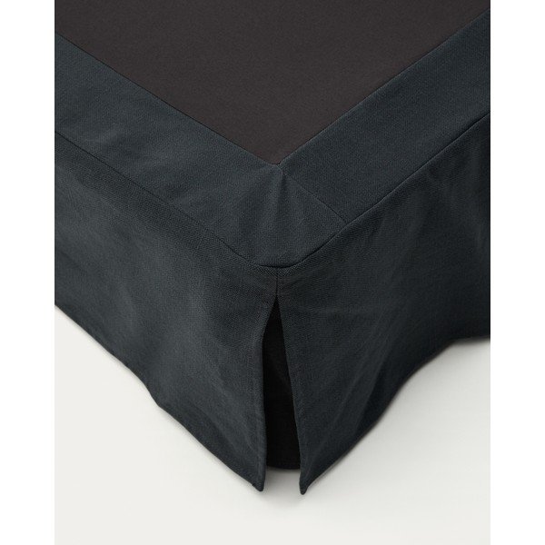 Antracitová čalouněná jednolůžková postel 90x200 cm Jaira – Kave Home-image-1