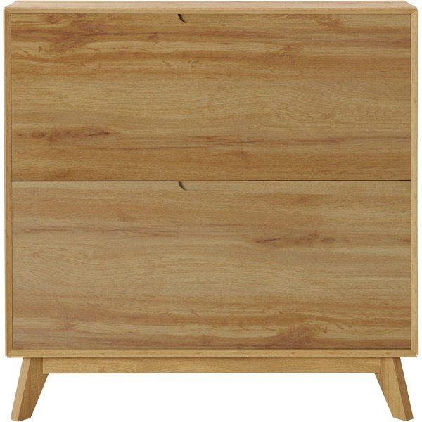 Výklopný botník v dekoru dubu v přírodní barvě Ezra – Støraa-image-2