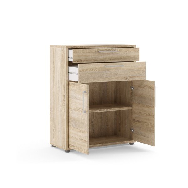 Komponenta pro modulární policový systém v dekoru dubu v přírodní barvě 84x105 cm Prima – Tvilum-image-1