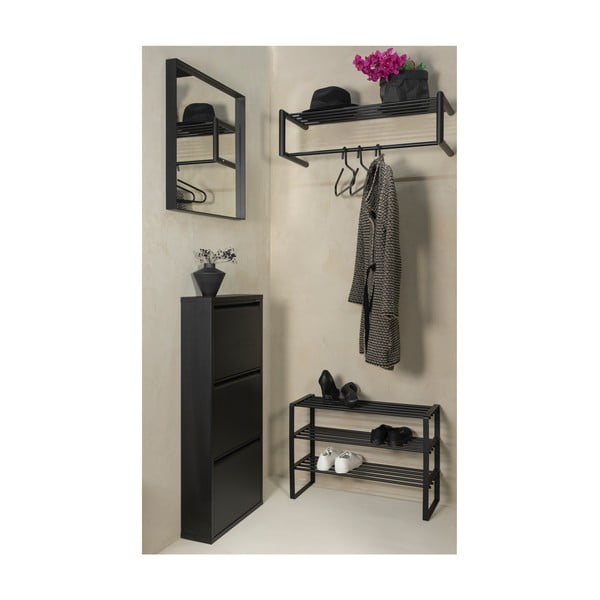 Černý kovový botník 70x48,5x29 cm Rex – Spinder Design-image-3