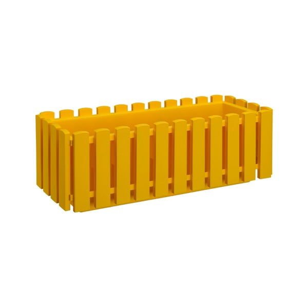 Žlutý truhlík Gardenico Fency System, délka 50 cm