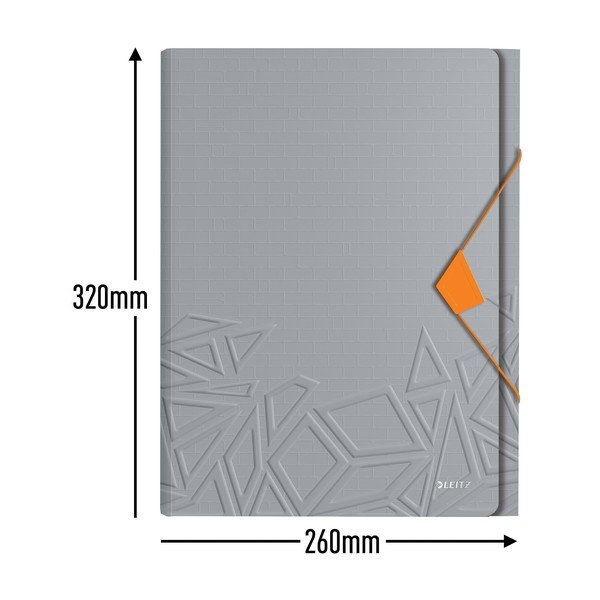 Šedá aktovka s přihrádkami Leitz-image-3