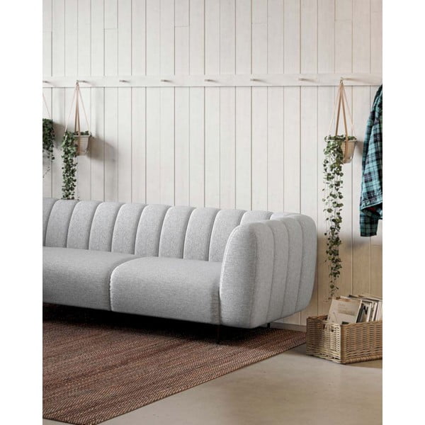 Světle šedá rohová pohovka (levý roh/do L) Shel – Ghado-image-3