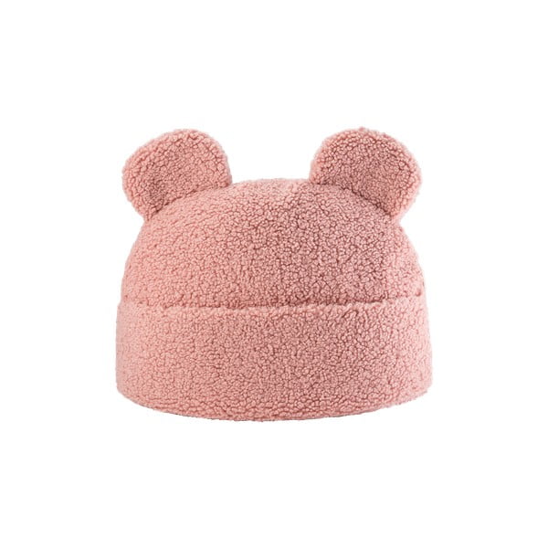 Růžový dětský pohovkový polštář z textilie bouclé Teddy Pouch – Wigiwama