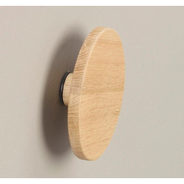 Nástěnný háček z dubového dřeva v přírodní barvě Milford – Rowico-image-2