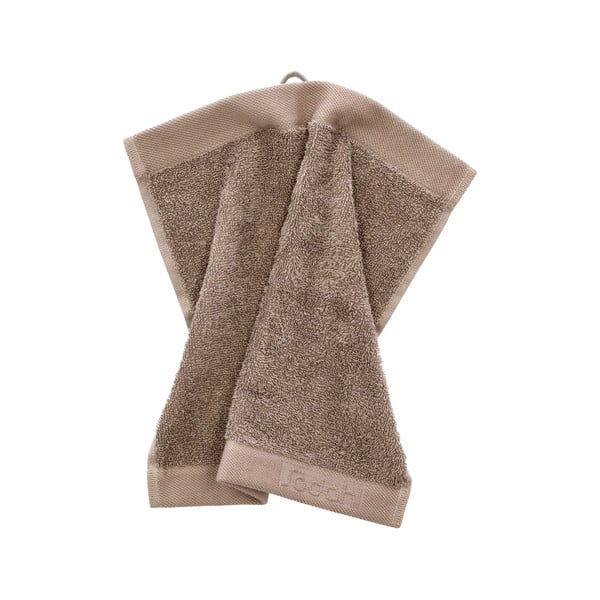 Hnědý froté bavlněný ručník 30x30 cm Comfort – Södahl-image-2
