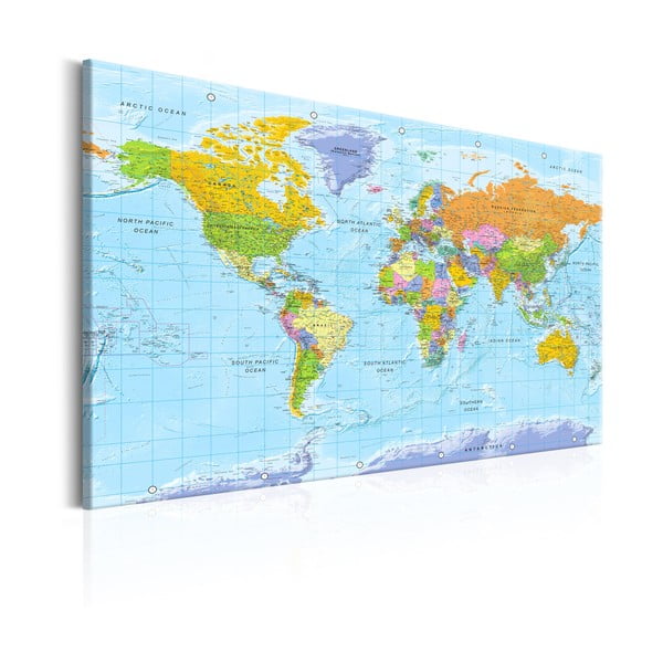 Nástěnka s mapou světa Bimago Orbis Terrarum, 90 x 60 cm-image-2
