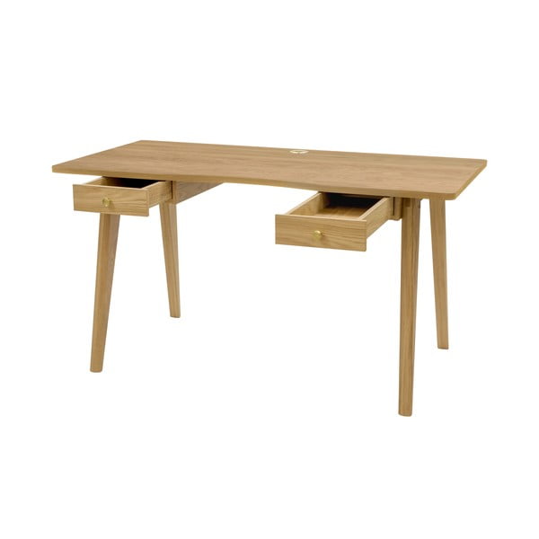 Pracovní stůl v dekoru dubu 70x140 cm Nice – Woodman-image-3