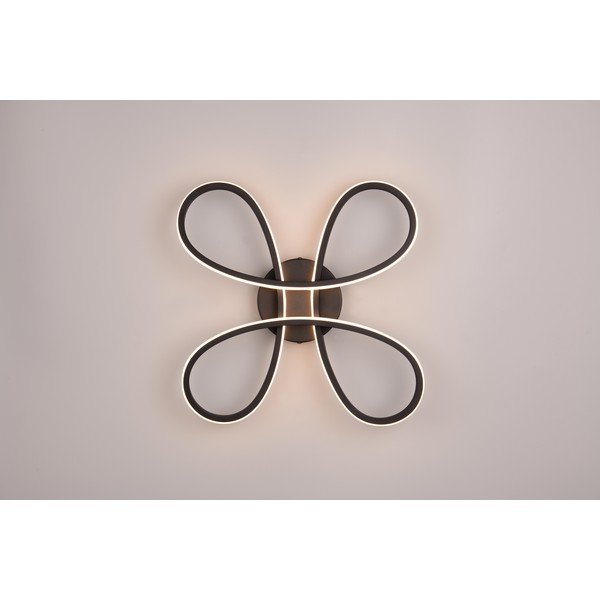 Černé LED stropní svítidlo 40x40 cm Fly – Trio-image-2
