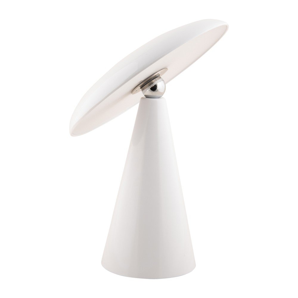 Biela LED stmievateľná stolná lampa (výška 26 cm) Phoebe – Leitmotiv