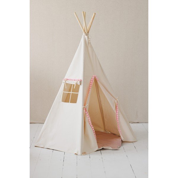 Dětský stan teepee Fluffy Pompoms – Moi Mili-image-4